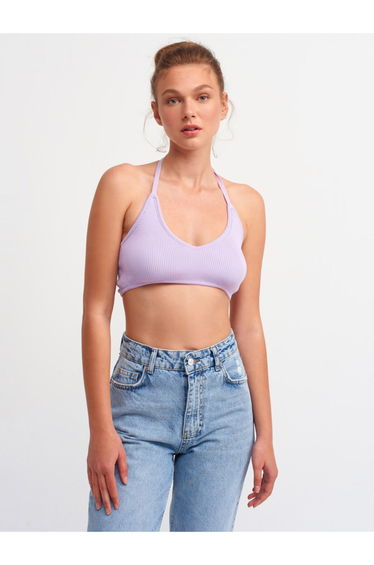 Crop Top - Purple - Plain