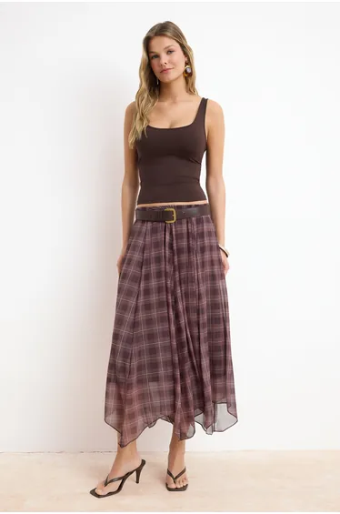 تنورة ميداكسي شيفون