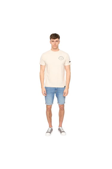 Duck and Cover Mens Sudbury T-Shirt - Light Stone