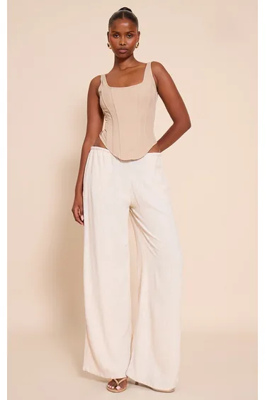 Stone Boned Dip Hem Longline Corset