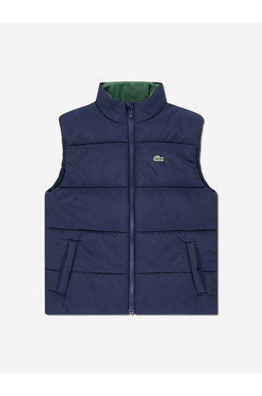 Lacoste Kids Padded Gilet in Navy