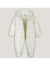 Floral Hooded Warm Snowsuit - 2