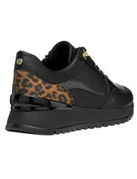 Geox Womens/Ladies Desya Nappa Leather Trainers - Black - 1