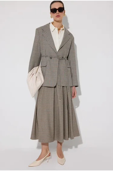 PLEATED SKIRT WITH POCKETS