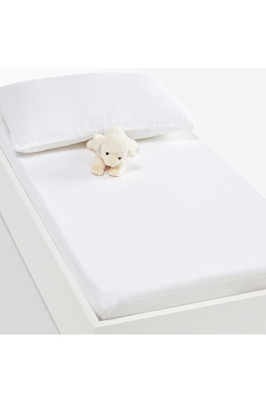 Kumla Cotton Muslin Fitted Sheet