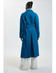 Wool Belted Maxi Trench Coat - 2