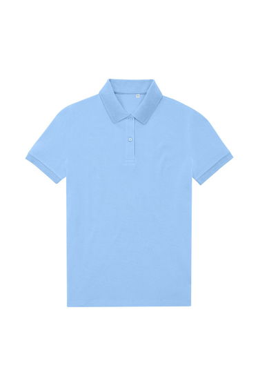 B&C Womens/Ladies My Eco Polo Shirt - Lotus Blue