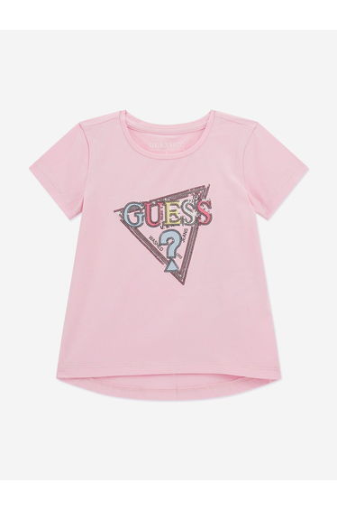 Girls High Low T-Shirt in Pink