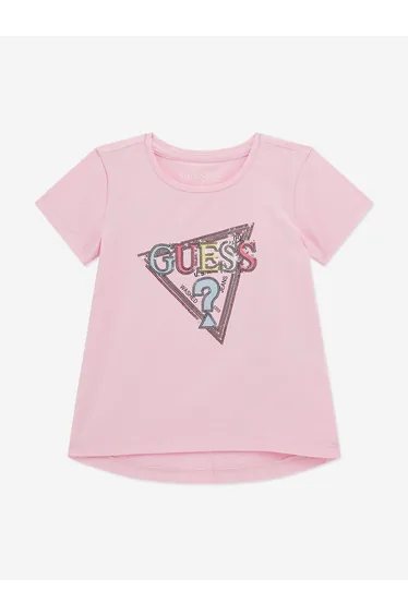 Girls High Low T-Shirt in Pink