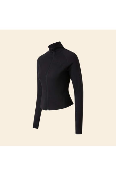 Zipped Sports Jacket BLACK