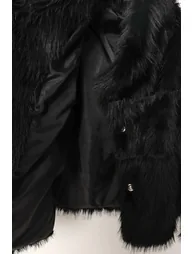 ISTANBUL Faux Fur Shawl Collar Jacket - 5