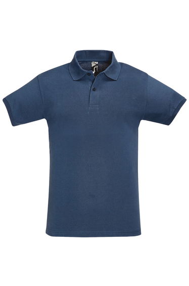SOLS Mens Perfect Pique Short Sleeve Polo Shirt - Denim