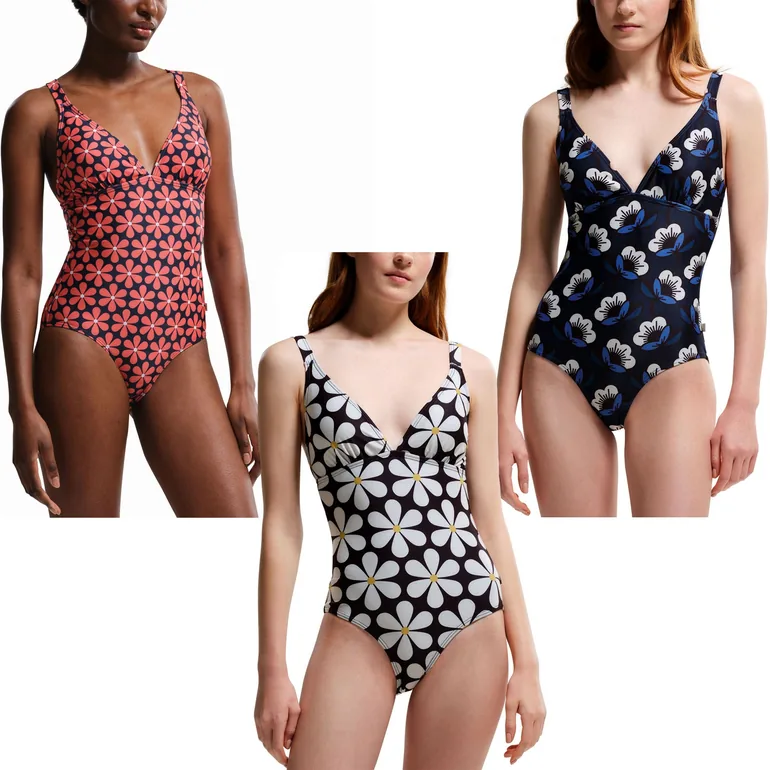Regatta Womens Orla Kiely All Over Pattern One Piece Swim Swimming Costume - 1
