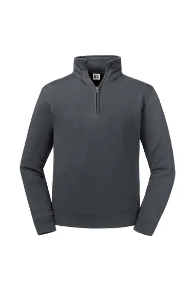 Russell Mens Authentic Quarter Zip Sweatshirt - Convoy Grey
