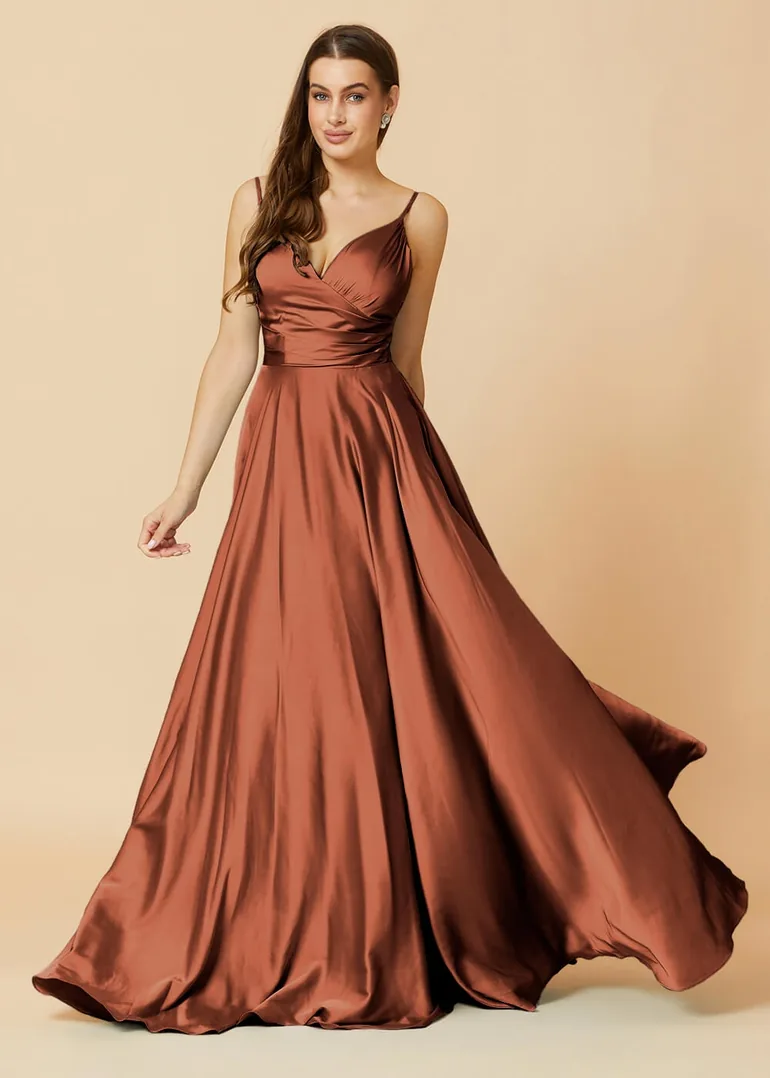 champagne pleated dress Champagne Pleated Tulle Prom Dress with Puffed Sleeve 22384 Champagne / Custom Size