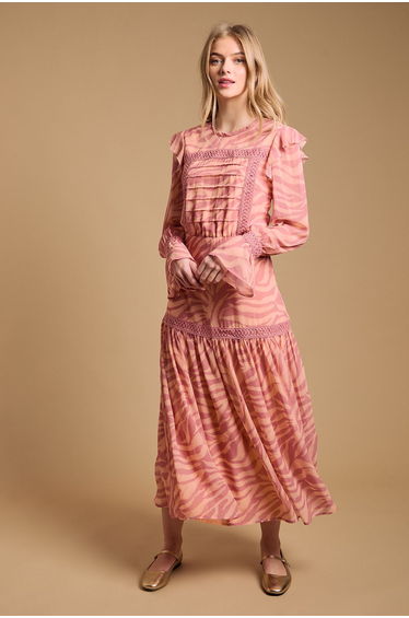 Pin Tuck Detail Dress