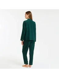 Signature Pyjamas in Pure Cotton Flannel - 2