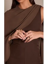 Gold Hammered Stacker Rings Multi Pack