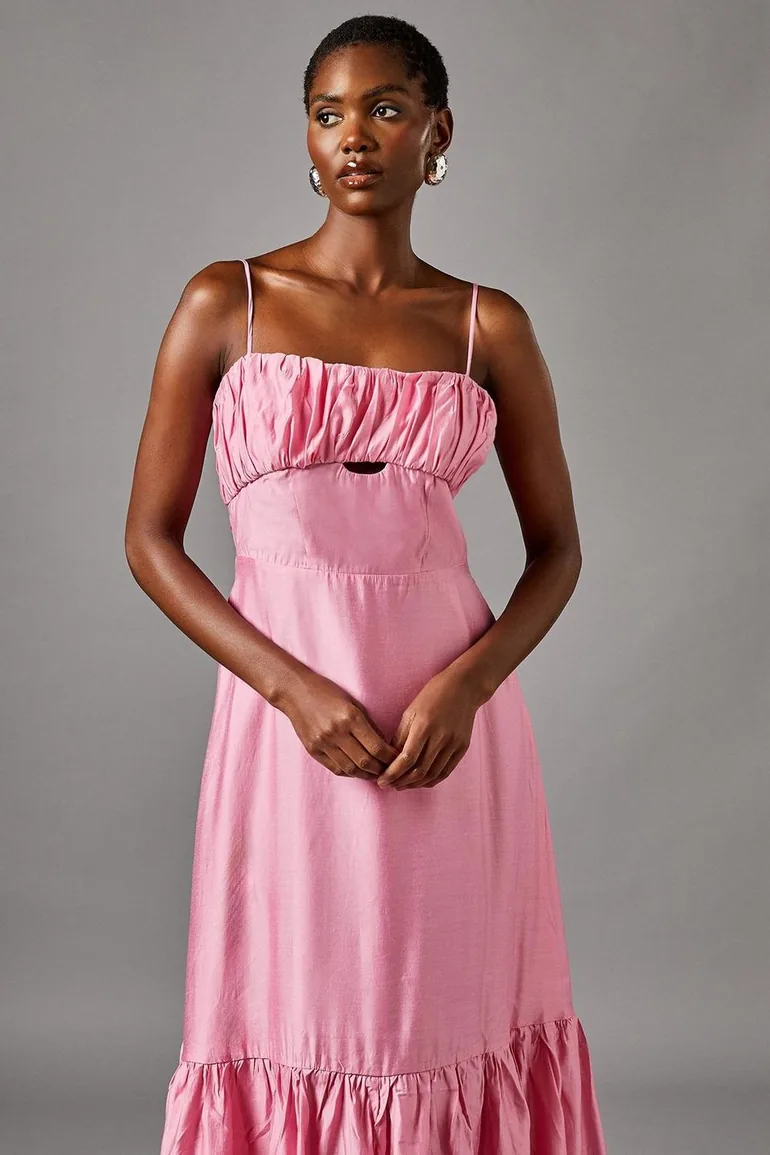 holiday cut out dress Spicy Sunset Cut-Out Short Dress