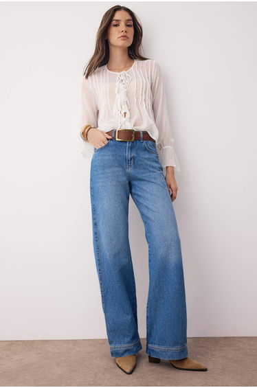 Mavi Normal Bel Wide Leg Jeans