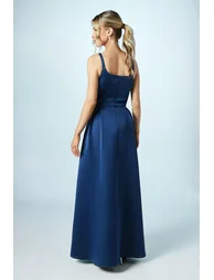 Teen Structured Satin Full Skirted Dress - 3