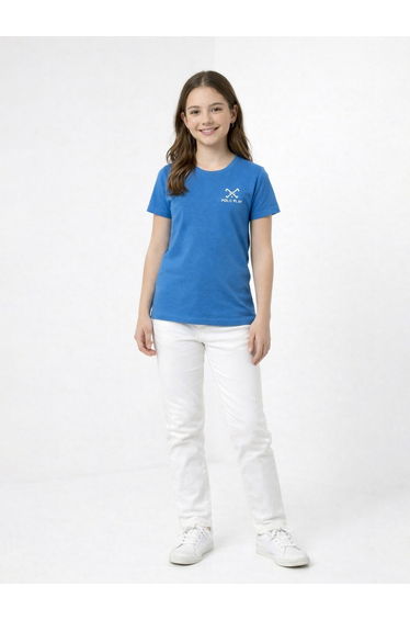 Teen Girls Cotton Crew Neck T-Shirt