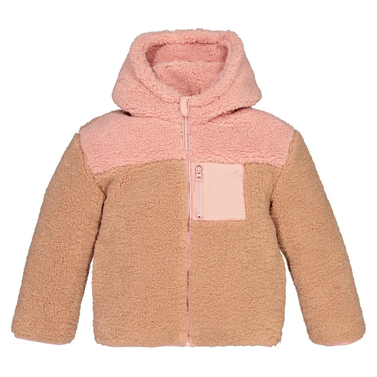 Teddy Faux Fur Jacket with Hood - 2