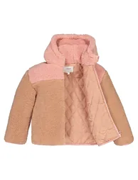 Teddy Faux Fur Jacket with Hood - 4