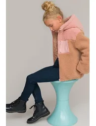 Teddy Faux Fur Jacket with Hood