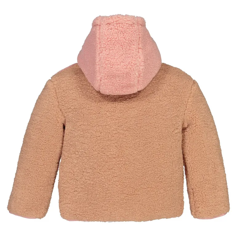 Teddy Faux Fur Jacket with Hood - 3