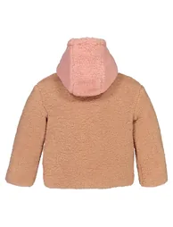 Teddy Faux Fur Jacket with Hood - 3