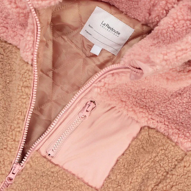 Teddy Faux Fur Jacket with Hood - 5
