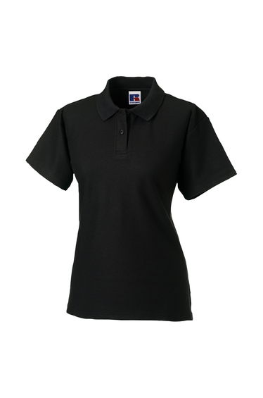 Jerzees Colours Ladies 65/35 Hard Wearing Pique Short Sleeve Polo Shirt - Black