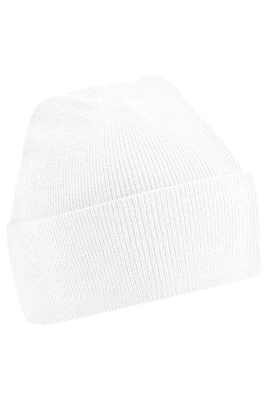 Beechfield Soft Feel Knitted Winter Hat - White