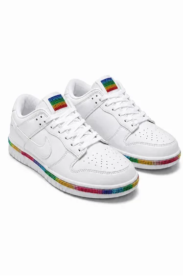 Lemonade Crystal Trim Sporty Trainers Slimline Edition Rainbow