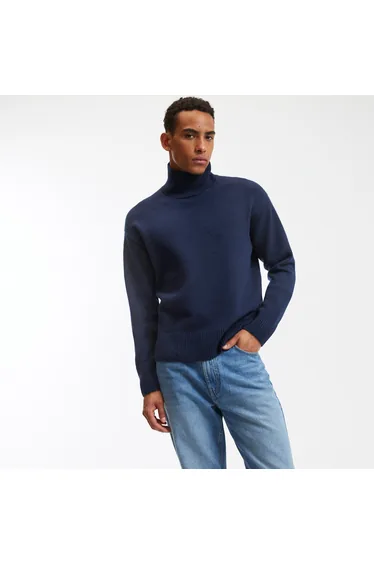 Wool/Cashmere Jumper/Sweater with Funnel Neck