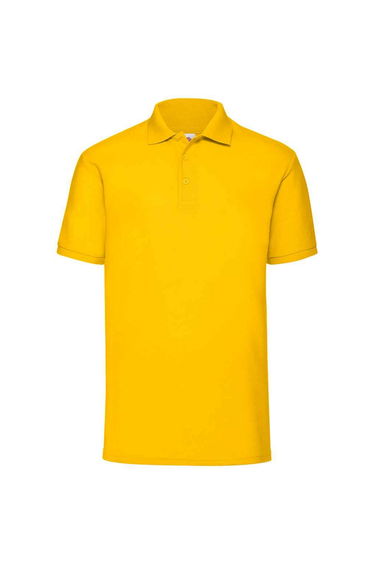 Fruit of the Loom Mens Pique Polo Shirt - Sunflower