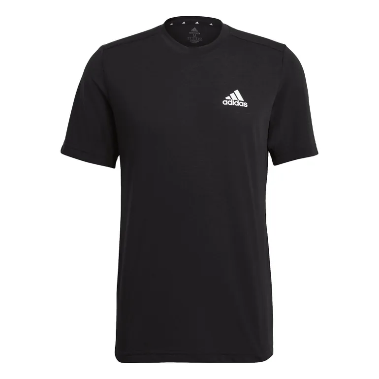Men's adidas Aeroready Designed To Move Feelready Sport T-Shirt in Black - 3