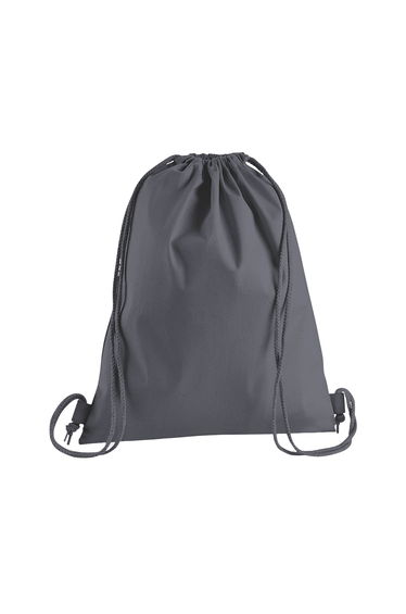 Westford Mill Premium Cotton Drawstring Bag - Graphite Grey