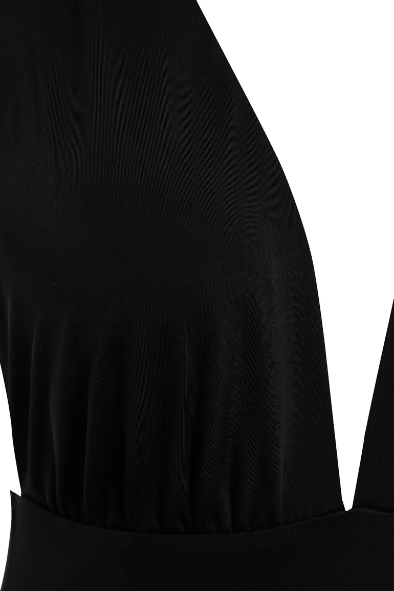 Black Deep Decollete Decollete Swimsuit - 6