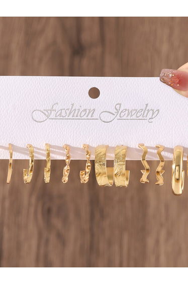 Set of 6 - Assorted Circle Earrings