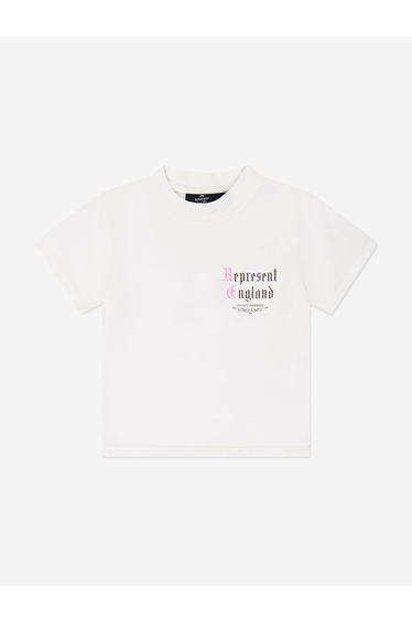 REPRESENT Kids Mini Private Members T-Shirt in Ivory