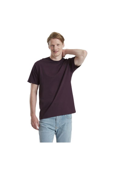 Fruit of the Loom Unisex Adult Pure Cotton T-Shirt - Dark Plum
