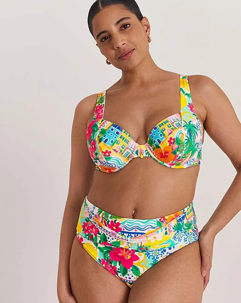 Underwired Printed Bikini Top