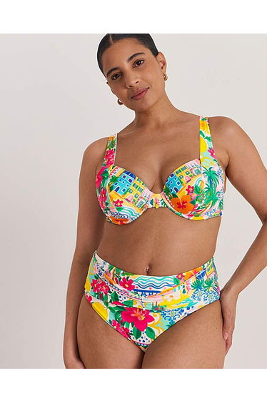 Underwired Printed Bikini Top