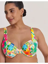 Underwired Printed Bikini Top - 1