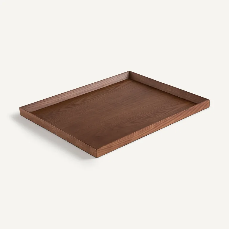 Katori Tray in Walnut-Stained Ash Wood - 1