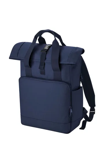 Bagbase Roll Top Twin Handle Laptop Bag - Navy Dusk