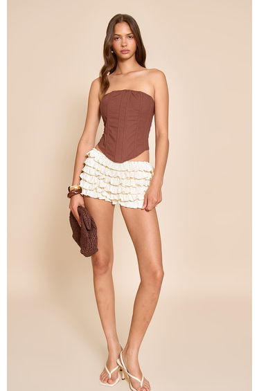 Cream Extreme Frilly Bloomer Shorts