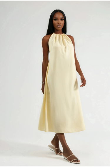 BUSEM Halter Neck Midi Dress